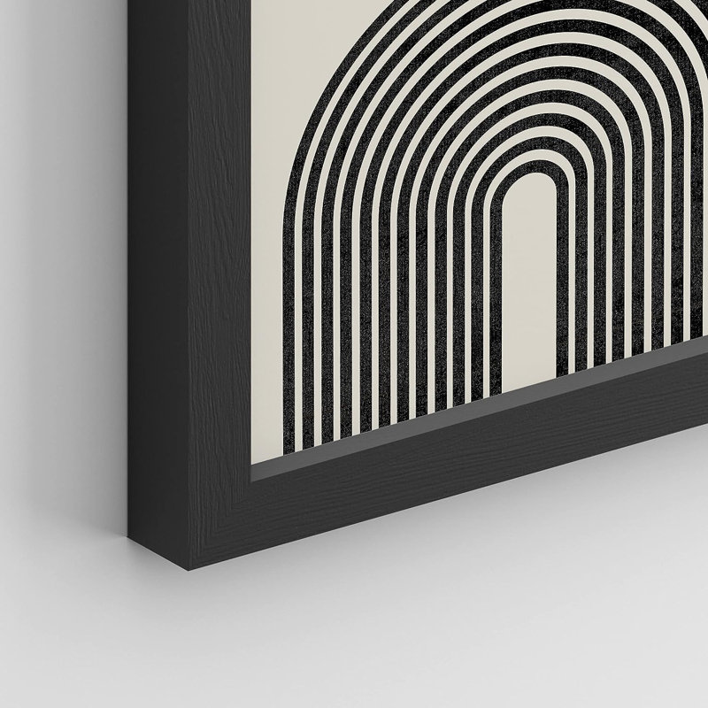 IDEA4WALL Mid Century Modern Boho IDEA4WALL Framed Abstract